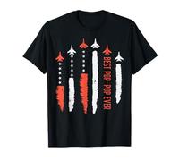 Best Pop-Pop Ever Jet Fighter Drapeau US Fête des Pères Grand-père T-Shirt