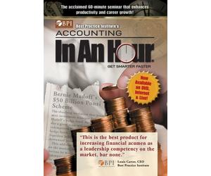 Best Practice Institute's Accounting In An Hour - Get Smarter Faster DVD by Rick J. Makoujy, Jr.