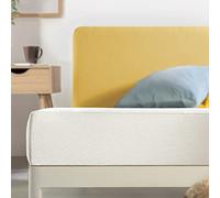 Best Price Mattress Housse en Tissu certifié Oeko-TEX, Mousse à mémoire de Forme, Blanc, Grand lit Court
