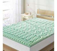 Best Price Mattress Mellow Surmatelas pour lit Simple - 3,8 cm - 5 Zones en Mousse à mémoire de Forme infusée d'aloès, rafraîchissant, Taille Double
