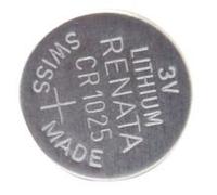 Best Price Square Battery, Lithium Coin, CR1025, 3V 30MAH CR1025 by Renata