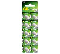 Best Price Square Button Cell, ALK 189 1.5V PK10 GP189-C10 by GP Batteries