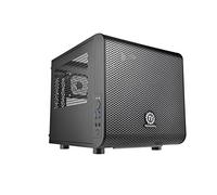 Thermaltake Boîtier PC Core V1 – mini-ITX, panneau fenêtré, sans alimentation, noir, USB/Audio