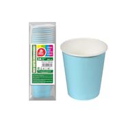 24 GOBELETS CARTON BIODÉGRADABLE 20CL BLEU CLAIR