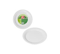 BEST PRODUCTS GREEN Lot de 25 assiettes blanches en carton 23 cm
