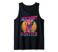 Best Rabbit Mom Ever Retro Vintage 80s Funny Bunny Mom Débardeur
