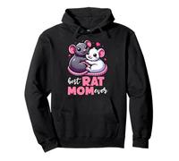 Best Rat Mom Ever Mouse Mama Fête des Mères Rongeur Rat Propriétaire Sweat à Capuche