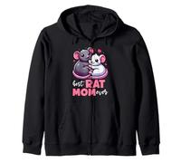 Best Rat Mom Ever Mouse Mama Fête des Mères Rongeur Rat Propriétaire Sweat à Capuche
