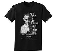 Best Rock Fans of Linkin-Park Legend Chester-Bennington T-Shirt Black Graphic Unisex Tee Shirt M