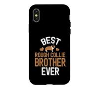 Best Rough Collie Brother Adorable Chien Coque pour iPhone X/XS