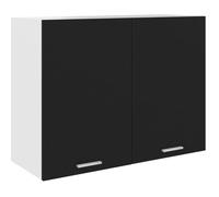 BEST SALE® Armoire suspendue,Commode Meuble haut de cuisine Caisson haut de cuisine Noir 80x31x60 cm Aggloméré | 20670