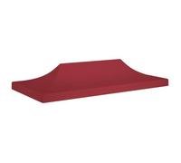 BEST SALE® Toit de tente de réception,Auvent de Remplacement Toile de Tonnelle BARNUM 6x3 m Bordeaux 270 g-m² | 7421