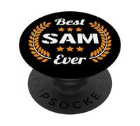 Best Sam Ever Dicton Amusant Prénom Sam PopSockets PopGrip Adhésif