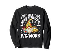 Best School Bus Driver Graphic with Funny Teacher GNOME Sweatshirt