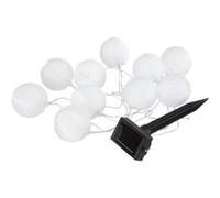 Best season 477-13 guirlande lumineuse solaire boules blanches extérieur lumière blanche froide 2,7 m 10 led Incolore G