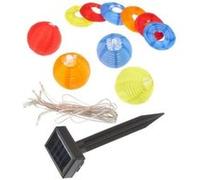 Best season 477-14 guirlande lumineuse solaire boules multicolores extérieur lumière blanche froide 2,7 m 10 led Incolore G