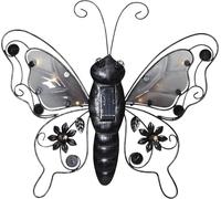 Best Season 481-27 Décoration Murale Solaire à LED, Métal, Noir