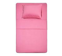 Best Season Parure de lit 3 pièces (lit jumeau, Rose pêche) - 1 Drap Plat, 1 Drap-Housse et 1 taie d'oreiller, 100% Microfibre brossée 1800, Poches Profondes, résistante à la décoloration
