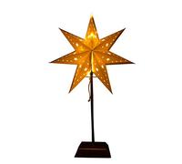 Best Season SA000049 Guirlande Lumineuse, Métal/Papier, Beige, 14.0 x 34.0 x 55.0 cm