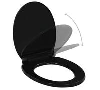 BEST SELLER Abattant WC à fermeture en douceur - Libération rapide - Noir - Sièges de toilettes & de bidets - 8951976