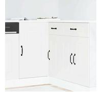 BEST SELLER Armoire de cuisine,classique - Meuble de Rangement Armoire de cuisine Kalmar blanc - bois d'ingénierie - CD7839366