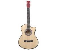 BEST SELLER Guitare acoustique pan coupé western avec 6 cordes 38"" tilleul - Guitares - 1451127