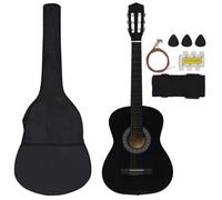 BEST SELLER Jeu de guitare classique pour débutants - Lot de 8 - noir 3-4 36"" - Guitares - 2640375