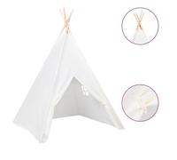 BEST SELLER Tente tipi d'enfants avec sac Peau de pêche Blanc 120x120x150cm - Tentes & tunnels d'activités - 2466035