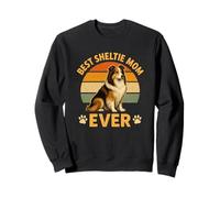 Best Sheltie Mom Ever Rétro Shetland Sheepdog Mama Vintage Sweatshirt