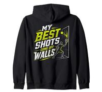 Best Shots Come Off Walls Joueur de Padel pour Amateur de Balle de Padel Sweat à Capuche