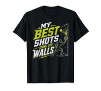 Best Shots Come Off Walls Joueur de Padel pour Amateur de Balle de Padel T-Shirt
