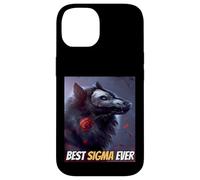 Best Sigma Ever Cool Sigma by Choice Loup-Garou Meme Wolf Coque pour iPhone 14