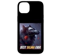 Best Sigma Ever Cool Sigma by Choice Loup-Garou Meme Wolf Coque pour iPhone 14 Plus