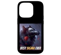 Best Sigma Ever Cool Sigma by Choice Loup-Garou Meme Wolf Coque pour iPhone 14 Pro