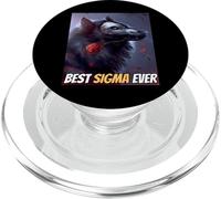 Best Sigma Ever Cool Sigma by Choice Loup-Garou Meme Wolf PopSockets PopGrip pour MagSafe
