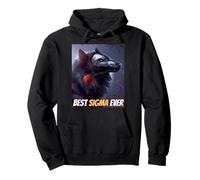 Best Sigma Ever Cool Sigma by Choice Loup-Garou Meme Wolf Sweat à Capuche