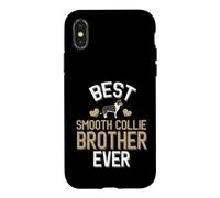 Best Smooth Collie Brother Chien Mignon Coque pour iPhone X/XS