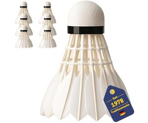 Best Sport Lot de 6 Volants de Badminton avec Plumes