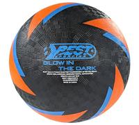 Best Sporting Ballon de football phosphorescent pieds nus léger Taille 5 Orange/Bleu