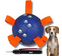 BEST SPORTING Balle pour chiens de grande, petite et moyenne taille - Avec boucles pour une prise en main facile - Pompe à ballon et aiguille pour un gonflage rapide - Idéale pour l'intérieur et