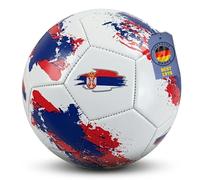 BEST SPORTING Ballon de football taille 5 | Ballon avec design pays | Ballon de jeu pour enfants idéal comme cadeau de football pour garçons - 8 designs de pays, parfait pour les événements EM (Serbie