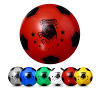 Best Sporting Ballon de Plage Amusant en PVC I Ballon de Jeu léger I Ballon de Football Rouge I Ballon de Plage de 23 cm coloré avec Logo Best Sporting I Ballon en Caoutchouc I Ballon pour Enfants