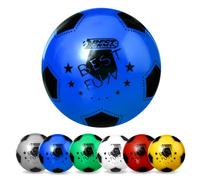Best Sporting Ballon de Plage Amusant en PVC I Ballon de Jeu léger I Ballon de Football Bleu I Ballon de Plage de 23 cm I Ballon coloré avec Logo Best Sporting I Ballon en Caoutchouc I Ballon pour