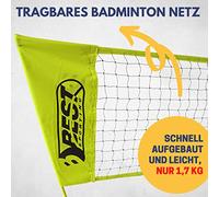 Best Sporting Filet de badminton d'extérieur 300 x 150 cm I Filet de volant portable pour le jardin avec sac de transport I Filet de badminton - Montage rapide et facile pour le plaisir de jeu sur la