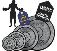 Best Sporting Gewichte Hantel PRO I Hantel Gewichte Set 1,25kg bis 10kg 30/31 mm für Kurz- und Langhanteln I Hantel Gewichte Set für erfolgreiches Hanteltraining I Weights set for home