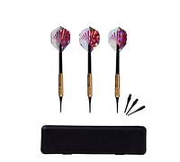 Best Sporting Lot de 3 fléchettes de sécurité pour Adulte avec Douille en Laiton et Pointe de sécurité et Guide Interchangeable, Poids 10 g, Pointes de Rechange et étui Multicolore