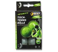 Best Sporting Lot de 6 balles de Tennis de Table Amusantes - Glow in The Dark