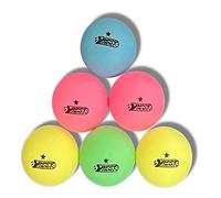 Best Sporting Lot de 6 balles de Tennis de Table pour Adulte - Couleurs Fluo - Diamètre : Environ 40 mm - 4 Couleurs différentes