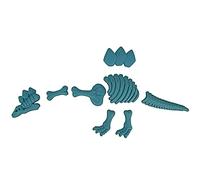 BEST SPORTING Lot de 8 moules à sable pour bac à sable ou aire de jeux, dinosaures (squelette)