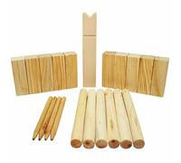 Best Sporting Kubb Jeu d'échecs viking en bois - Jeu de lancer de pelouse